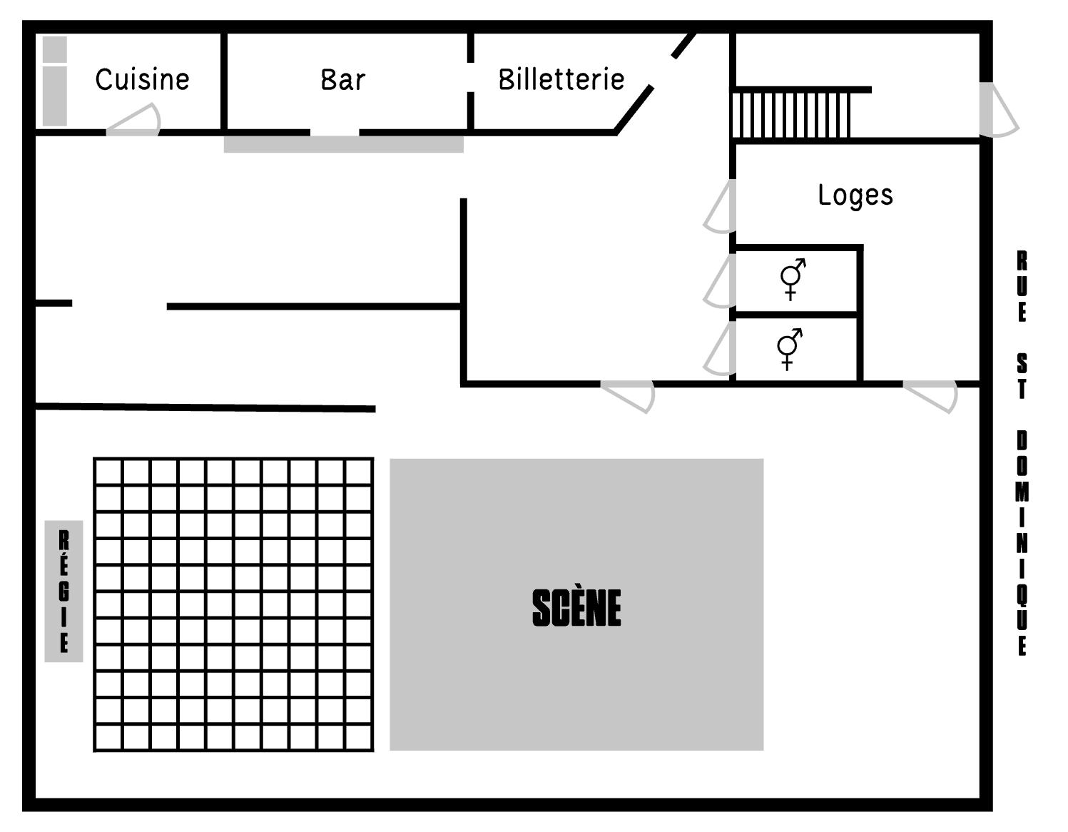 La Chapelle - Plan de salle